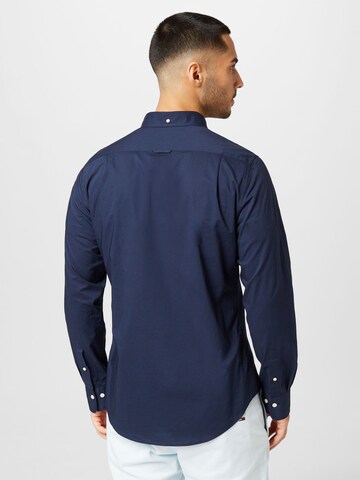 GANT Slim fit Zakelijk overhemd in Blauw