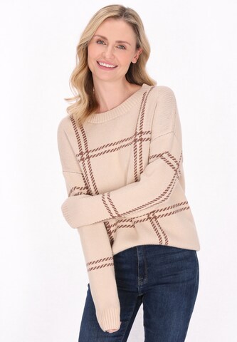usha BLUE LABEL - Jersey en beige: frente