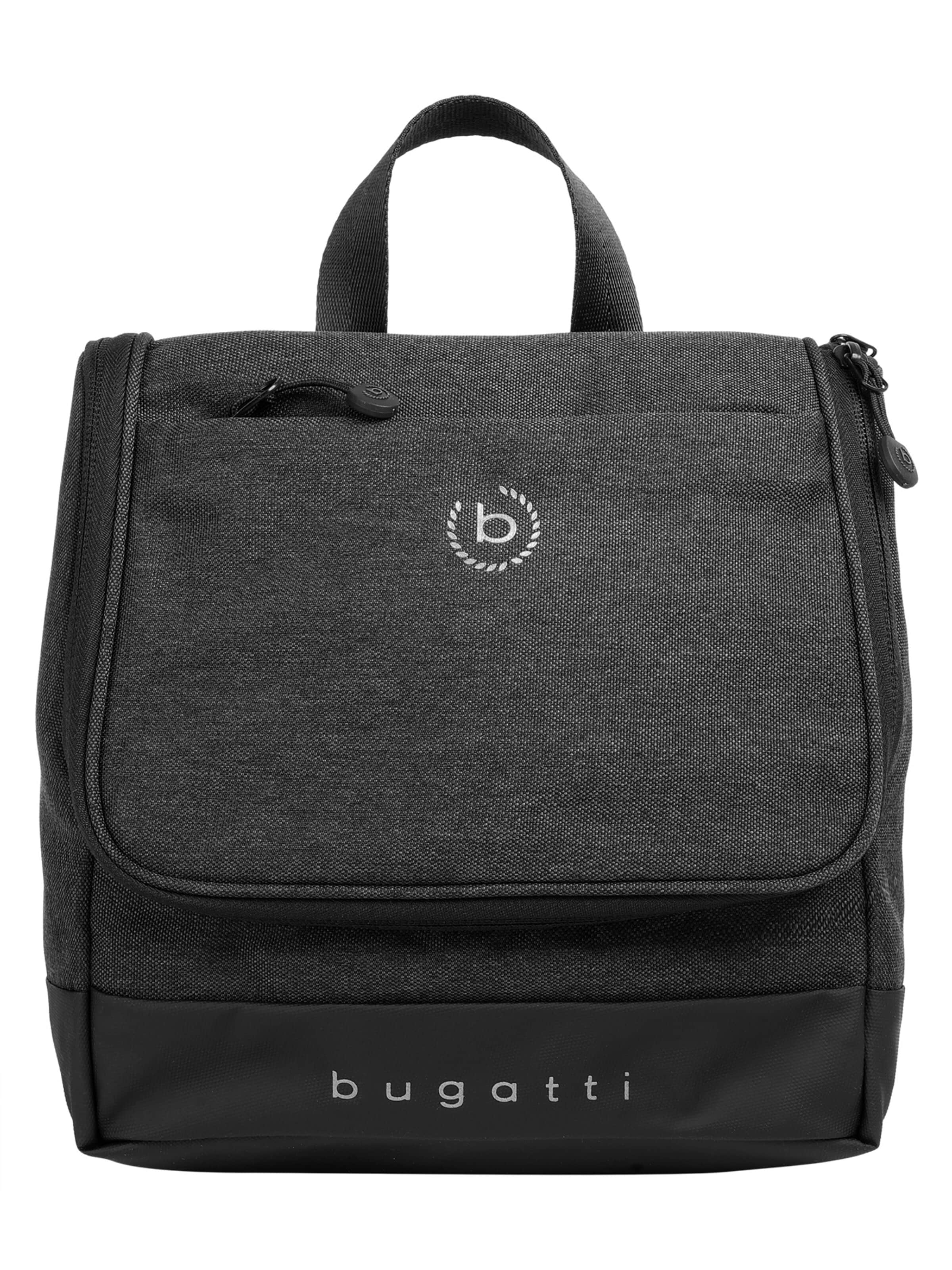 bugatti Toiletry Bag 'UNIVERSUM' in Black: front