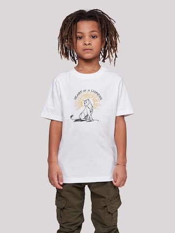 F4NT4STIC Shirt 'König der Löwen Film Herz einer Löwin' in White: front