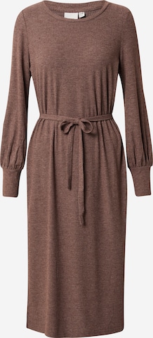 ICHI Dress in Brown: front