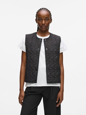 Karl Lagerfeld Vest in Black: front