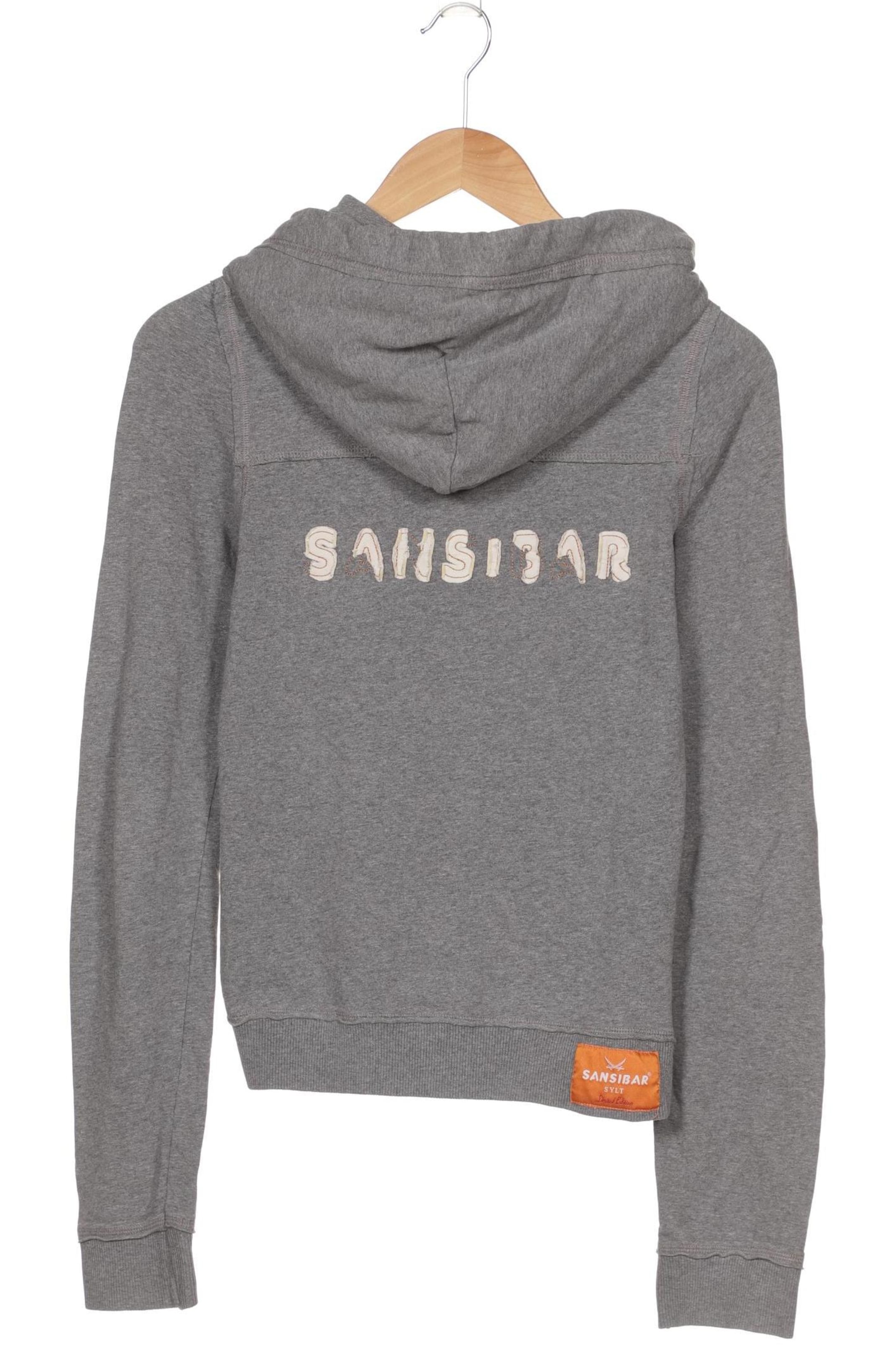 SANSIBAR Kapuzenpullover XS in Grau