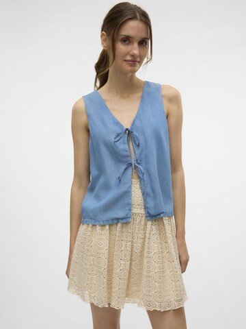 VERO MODA Blouse 'VMFleur' in Blauw: voorkant