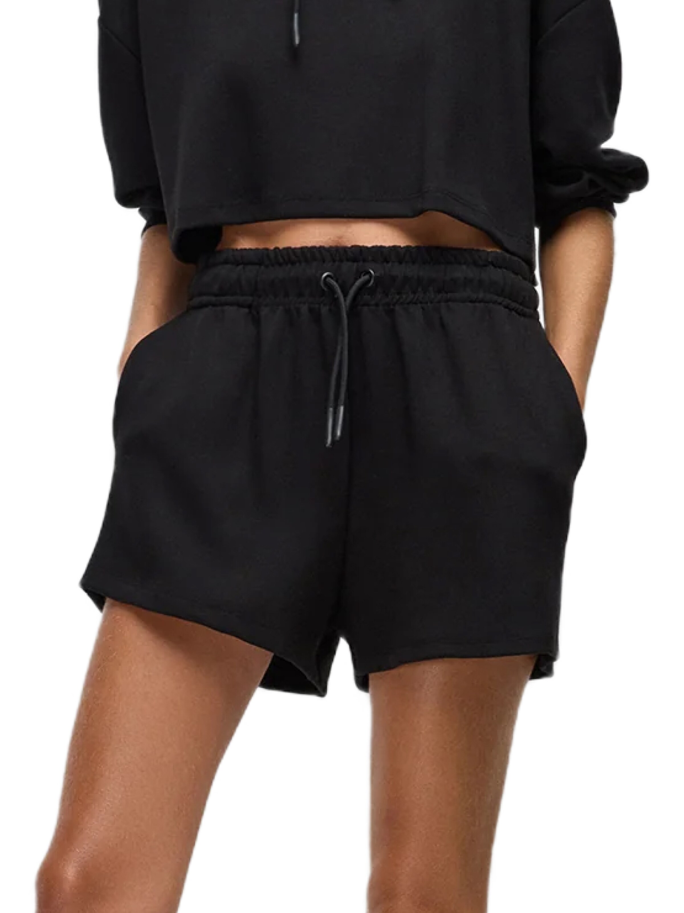 No Matter What Loose fit Trousers in Black: front