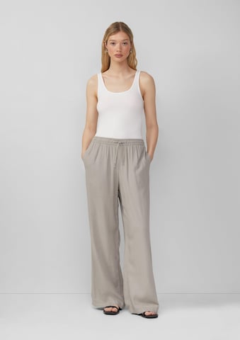 Wide Leg Pantalon QS en gris