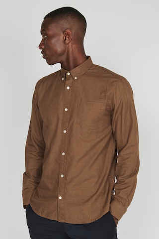 Coupe regular Chemise 'Trostol ' Matinique en marron : devant