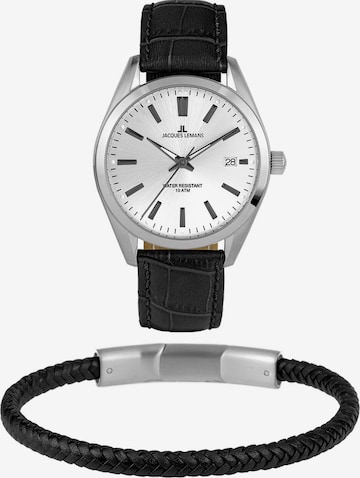 Jacques Lemans Analog Watch in Silver: front