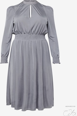 Robe 'Meline' Guido Maria Kretschmer Curvy en gris : devant