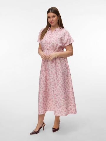 Vero Moda Curve Blusekjole 'VMCJosie' i pink