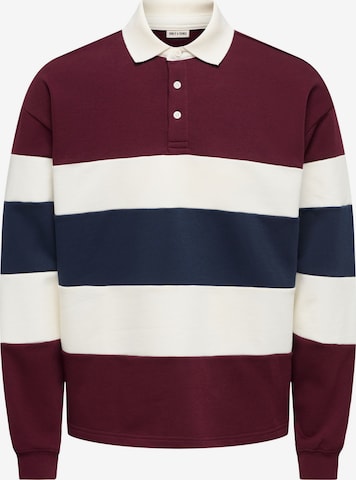 Only & Sons Sweatshirt 'Maglieria' in Rot: Vorderseite