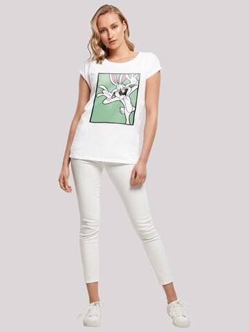 T-shirt 'Looney Tunes Bugs Bunny Funny Face' F4NT4STIC en blanc