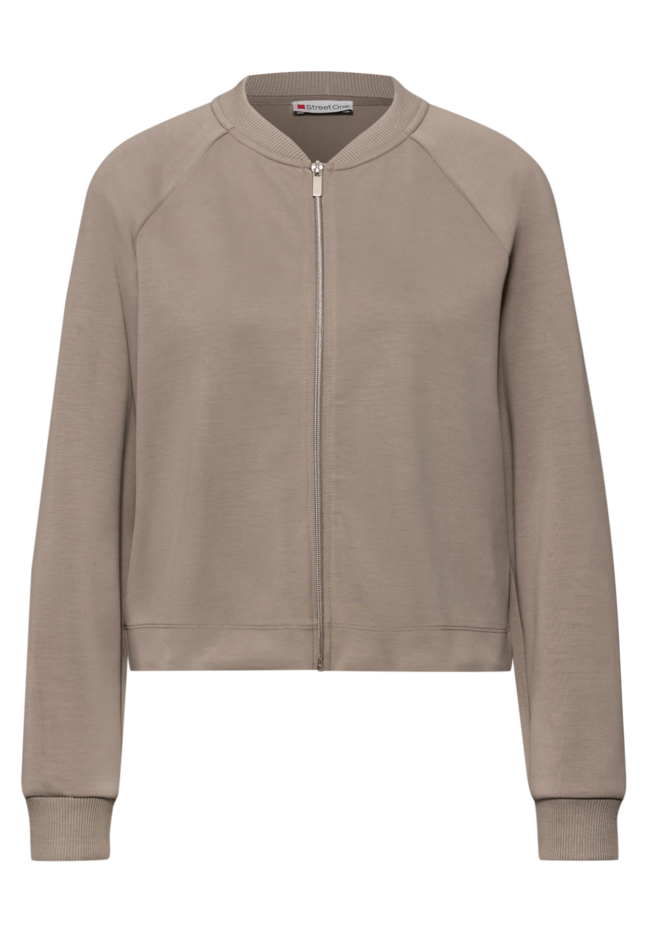 STREET ONE Knit Cardigan in Brown: front