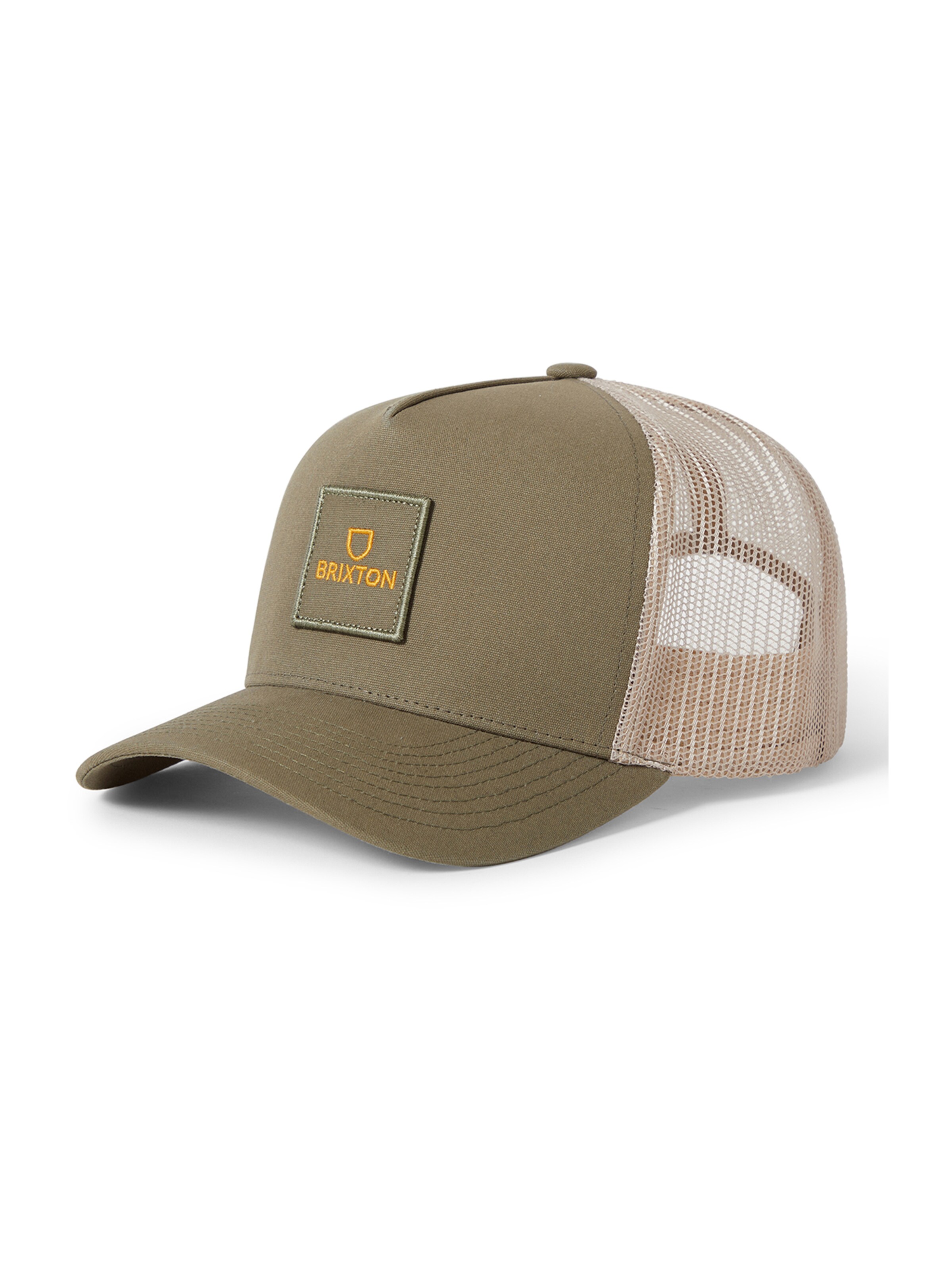 Brixton Cap 'ALPHA' in Grün: Vorderseite