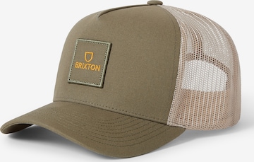Cappello da baseball 'ALPHA' di Brixton in verde: frontale