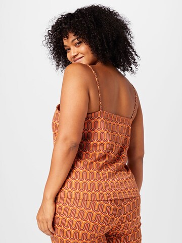 Haut 'SIGGA' ONLY Curve en orange