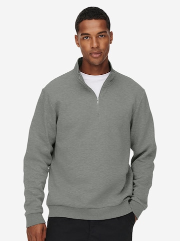 Only & Sons Sweatshirt 'Ceres Life' in Grey
