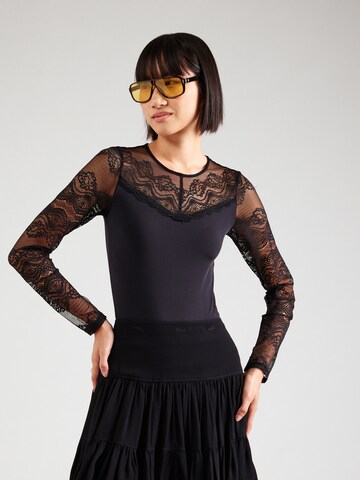 PIECES - Body camiseta 'PCSINNA' en negro: frente