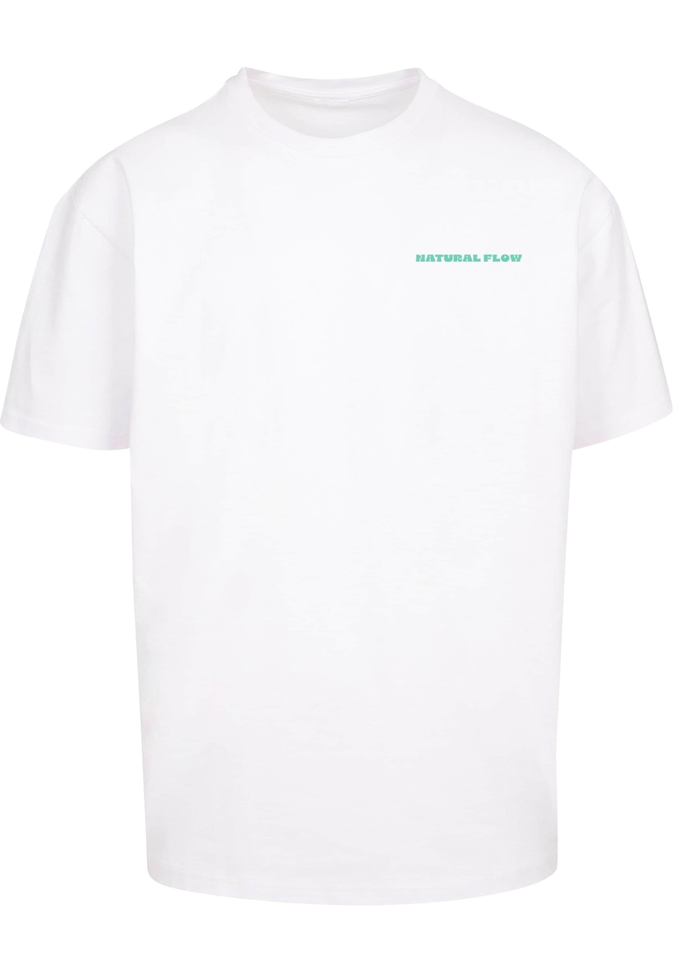 Merchcode Shirt 'Natural Flow' in Wit: voorkant