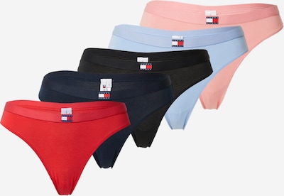 Tommy Hilfiger Underwear Стринг в нейви синьо / светлосиньо / розе / червено / черно, Преглед на продукта
