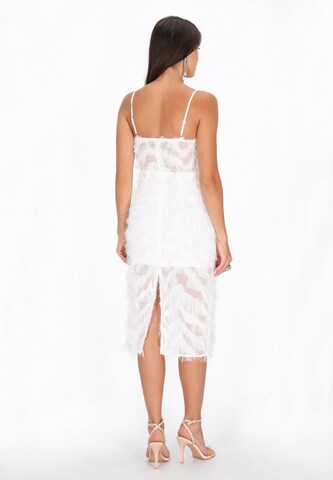 Robe de cocktail faina en blanc