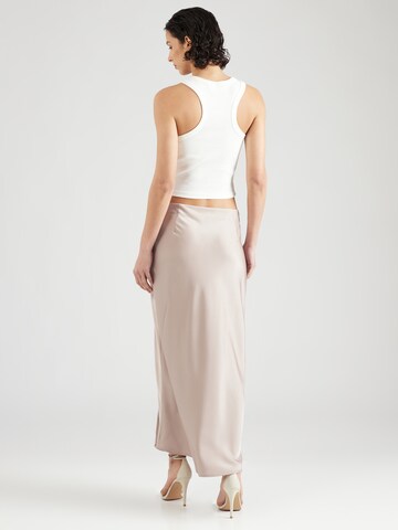 ABOUT YOU x Iconic by Tatiana Kucharova Skirt 'Dakota' in Beige