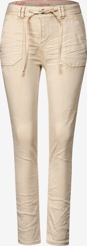 STREET ONE Slim fit Jeans 'Bonny' in Beige: front