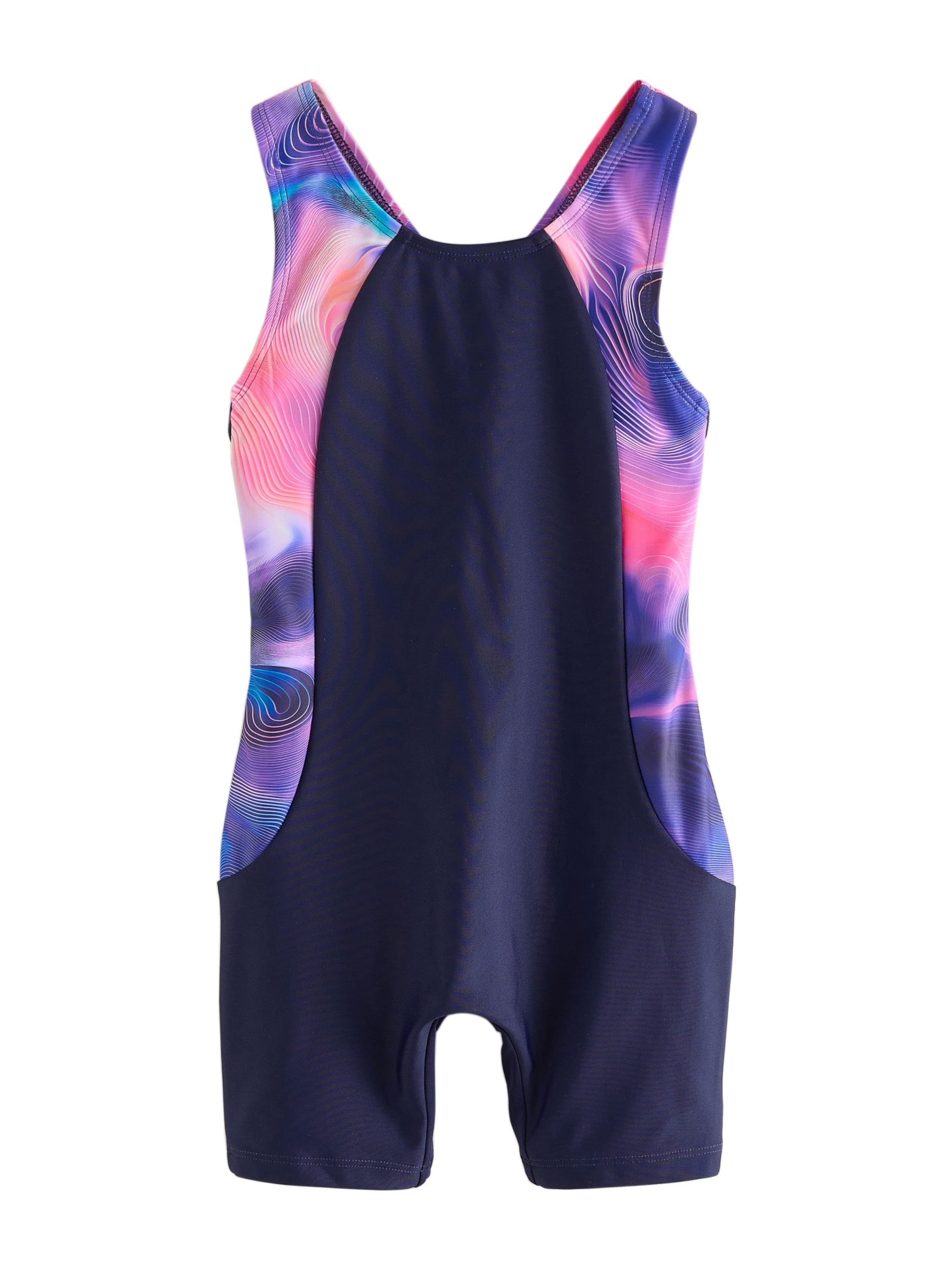 Next Badpak 'Performance' in Blauw: voorkant