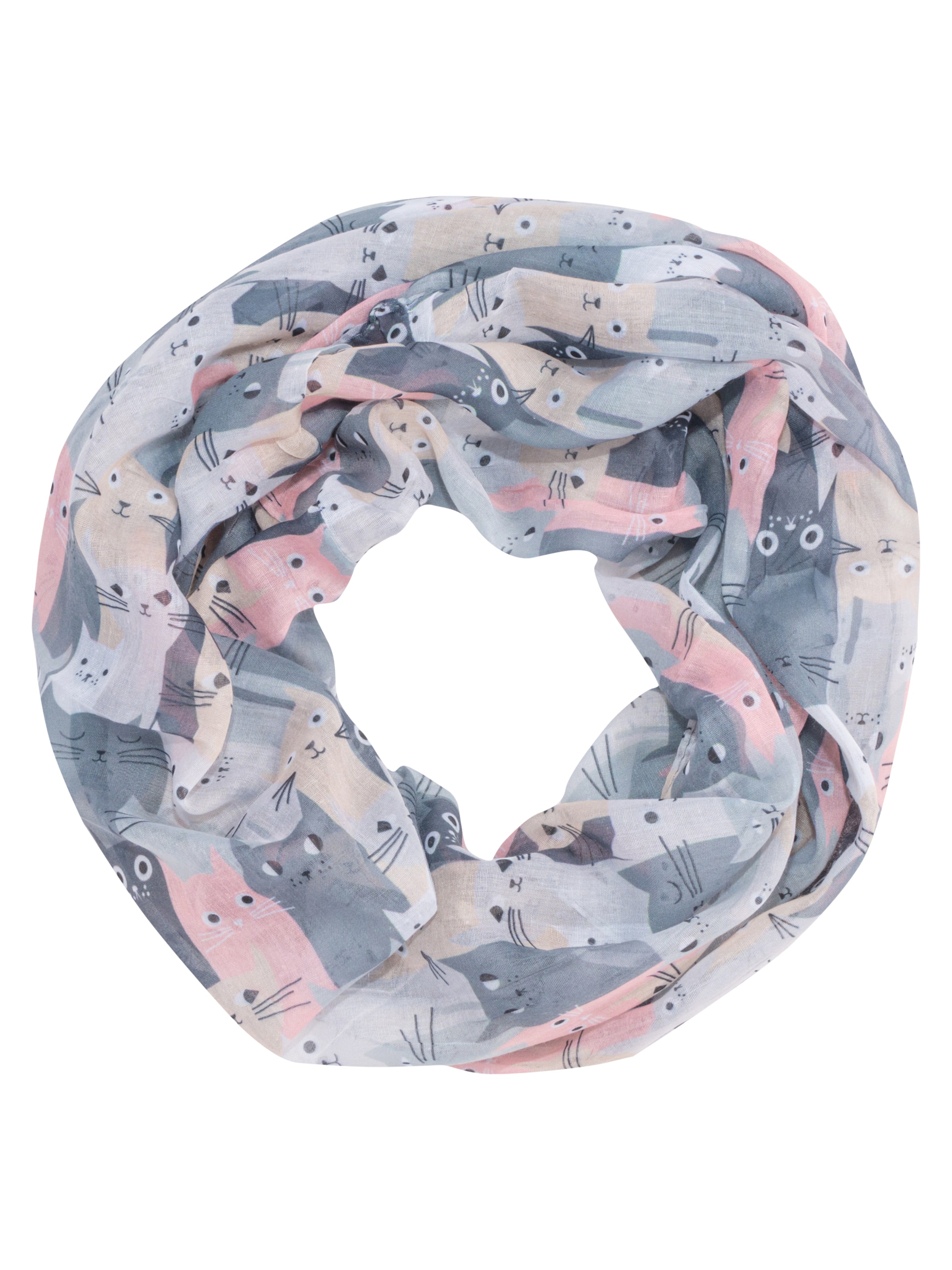 Seasons of April Tunnelsjaal 'Molly' in Grijs: voorkant