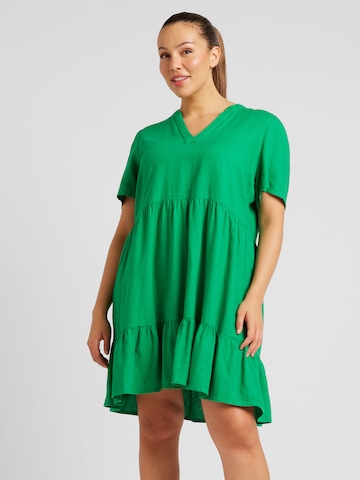 ONLY Carmakoma Платье 'TIRI' в Зеленый: спереди
