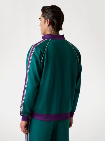 GUESS Zip-Up Hoodie 'Scuba' in Green