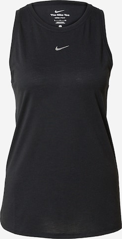 NIKE Sports Top in Black: front