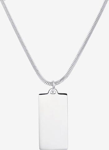 Chaîne 'Outline' Hey Happiness en argent : devant