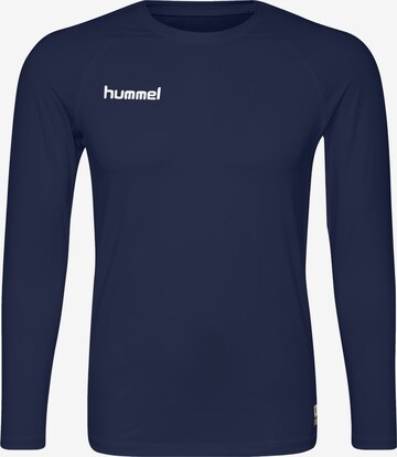 Hummel - Camiseta térmica en azul: frente