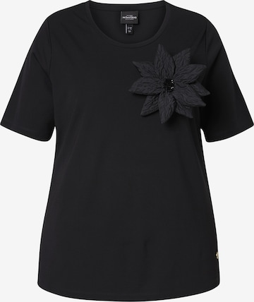 juoda Ulla Popken Marškinėliai: priekis