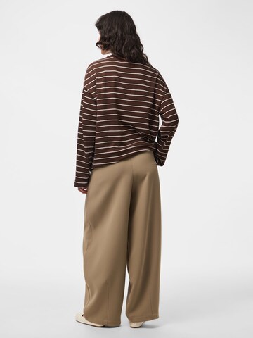 PIECES Shirt 'PCSadie' in Braun