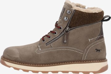 MUSTANG Lace-Up Boots '4193602' in Beige