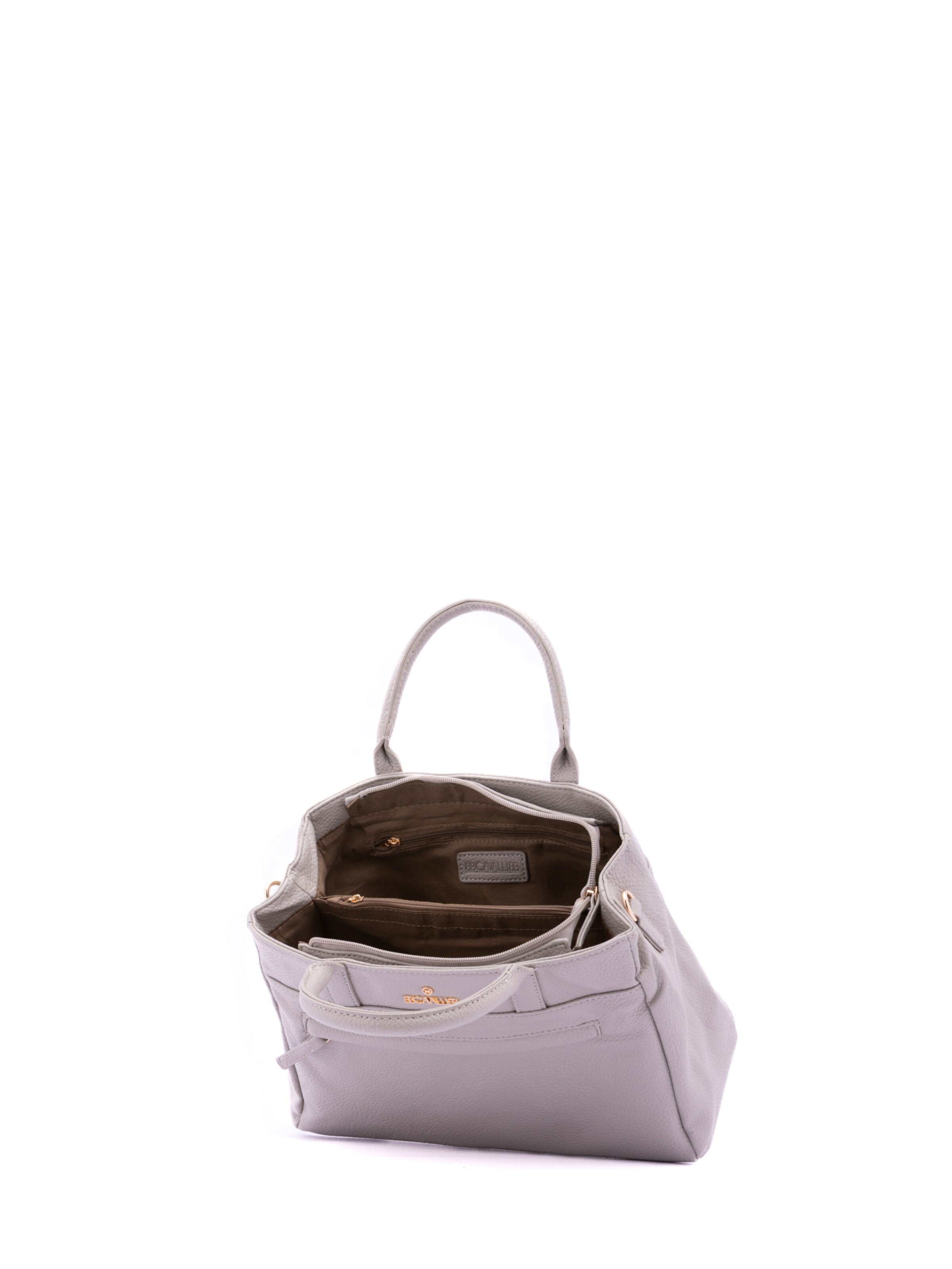 Borsa a mano 'Borsa a Mano Donna B Cavalli Ecopelle Zip - 30x22x10 cm' di B. Cavalli in grigio
