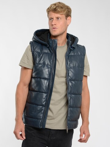 Maze Vest in Blue: front