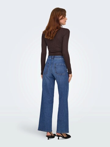 JDY Wide Leg Jeans 'JDYMOON-VANESSA' in Blau