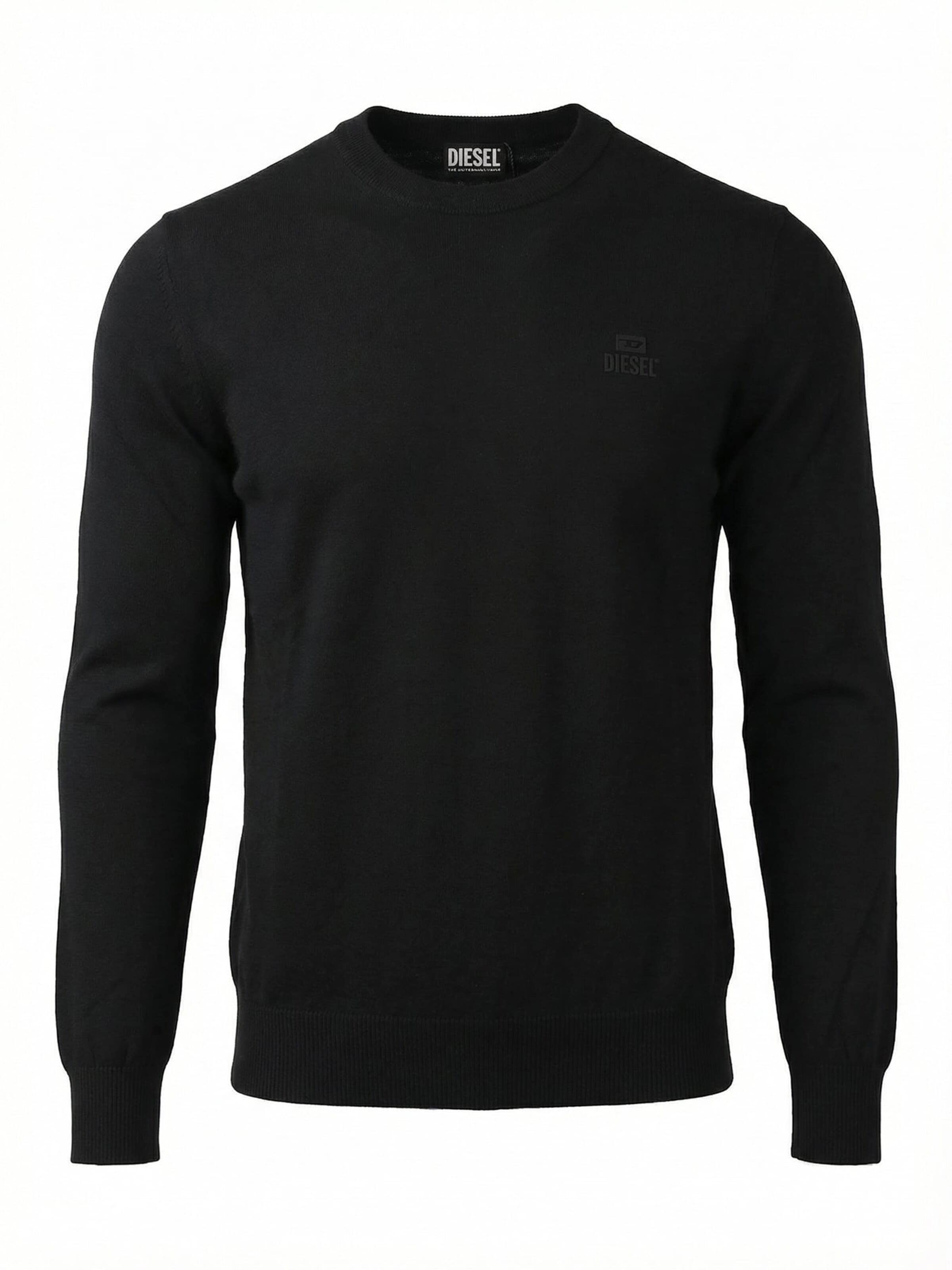 DIESEL - Pullover 'K-FREEX-NEWPRINT' em preto: frente