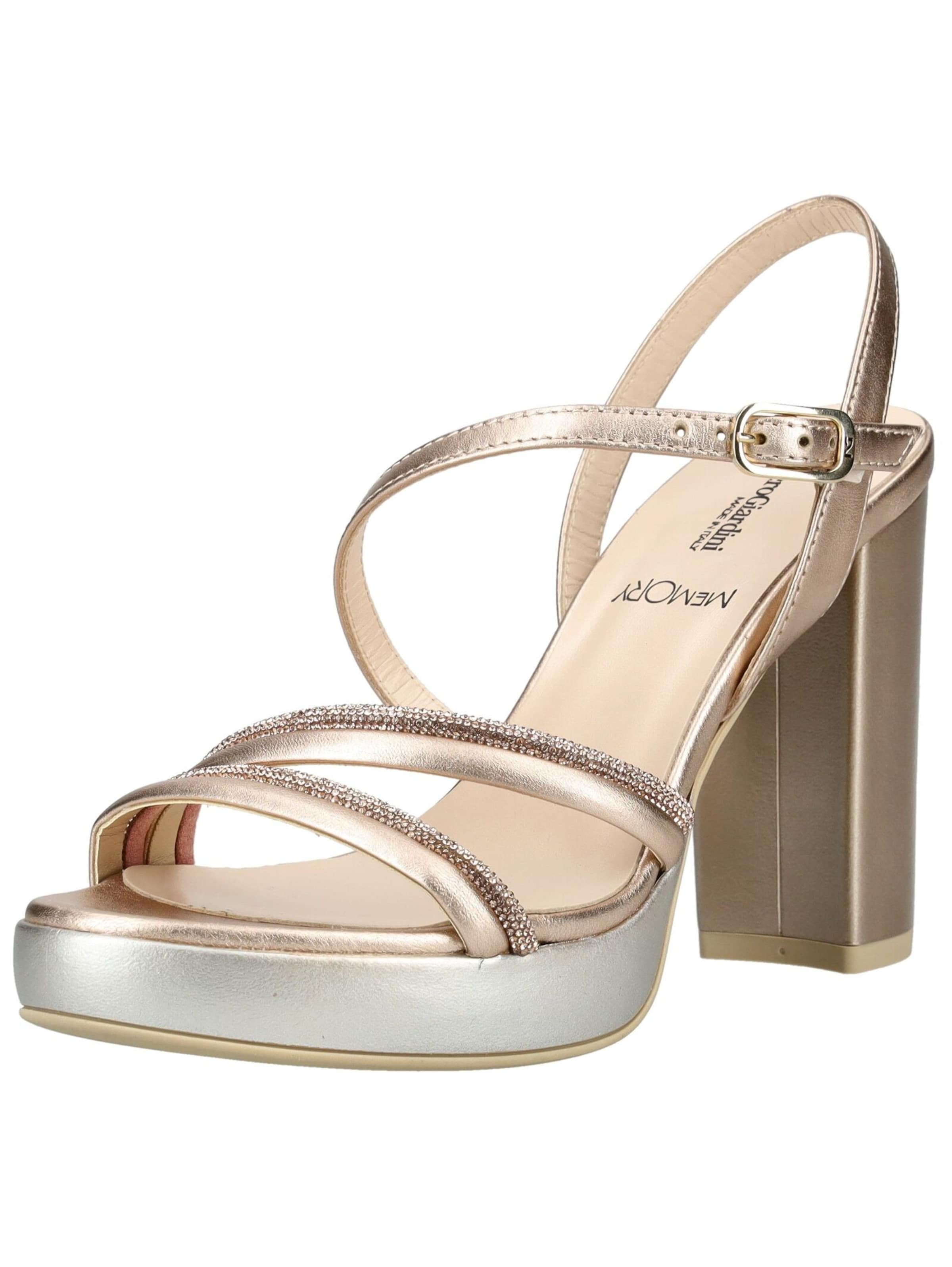 Nero Giardini Sandales en or, Vue avec produit