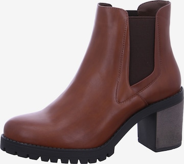 Laufsteg München Chelsea Boots in Braun: Vorderseite