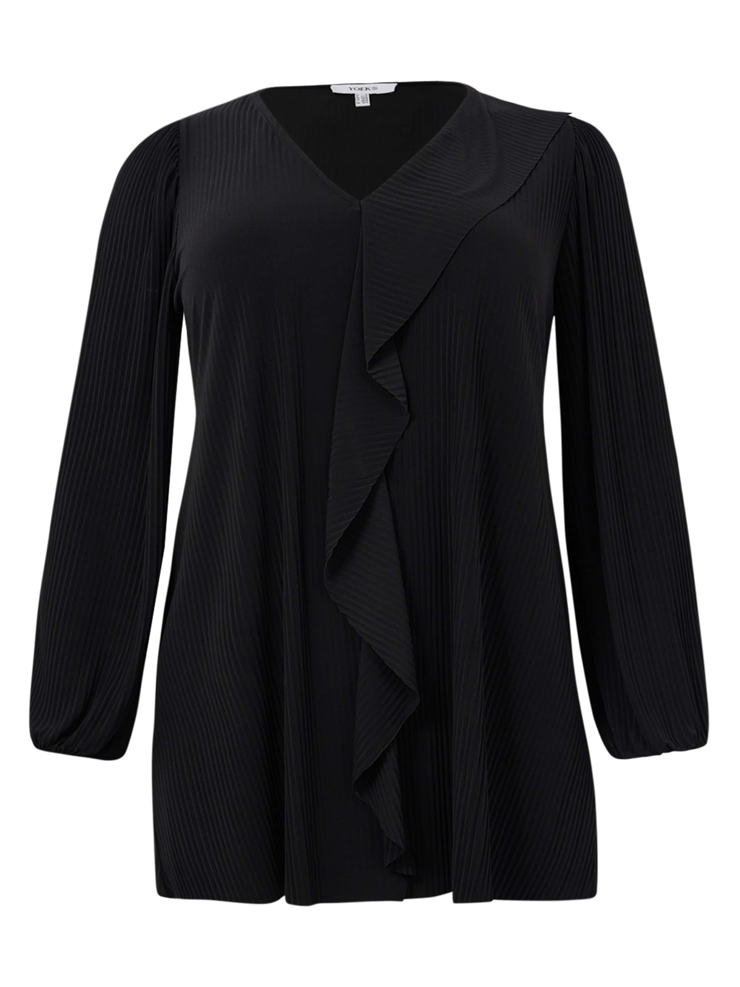 YOEK Tuniek in Zwart: voorkant