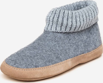 Gottstein Hausschuh 'Hüttenschuhe Dakota' in Grau: Vorderseite