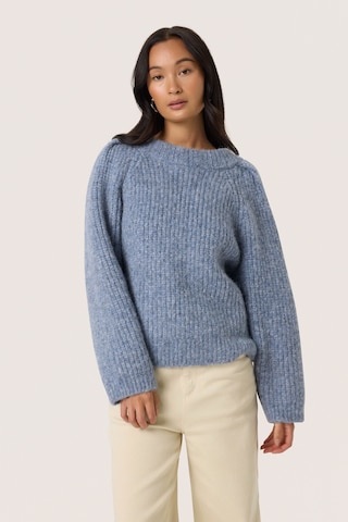 SOAKED IN LUXURY Pullover 'Pleoni' i blå: forside