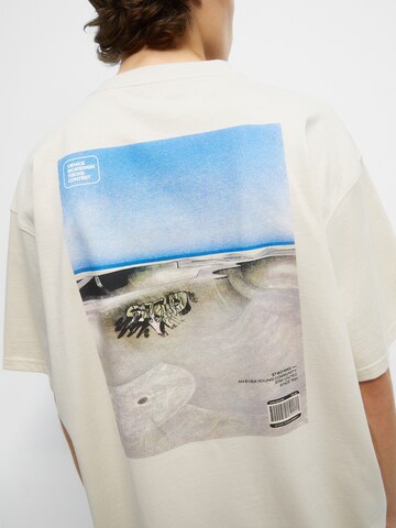 Pull&Bear Tričko – béžová