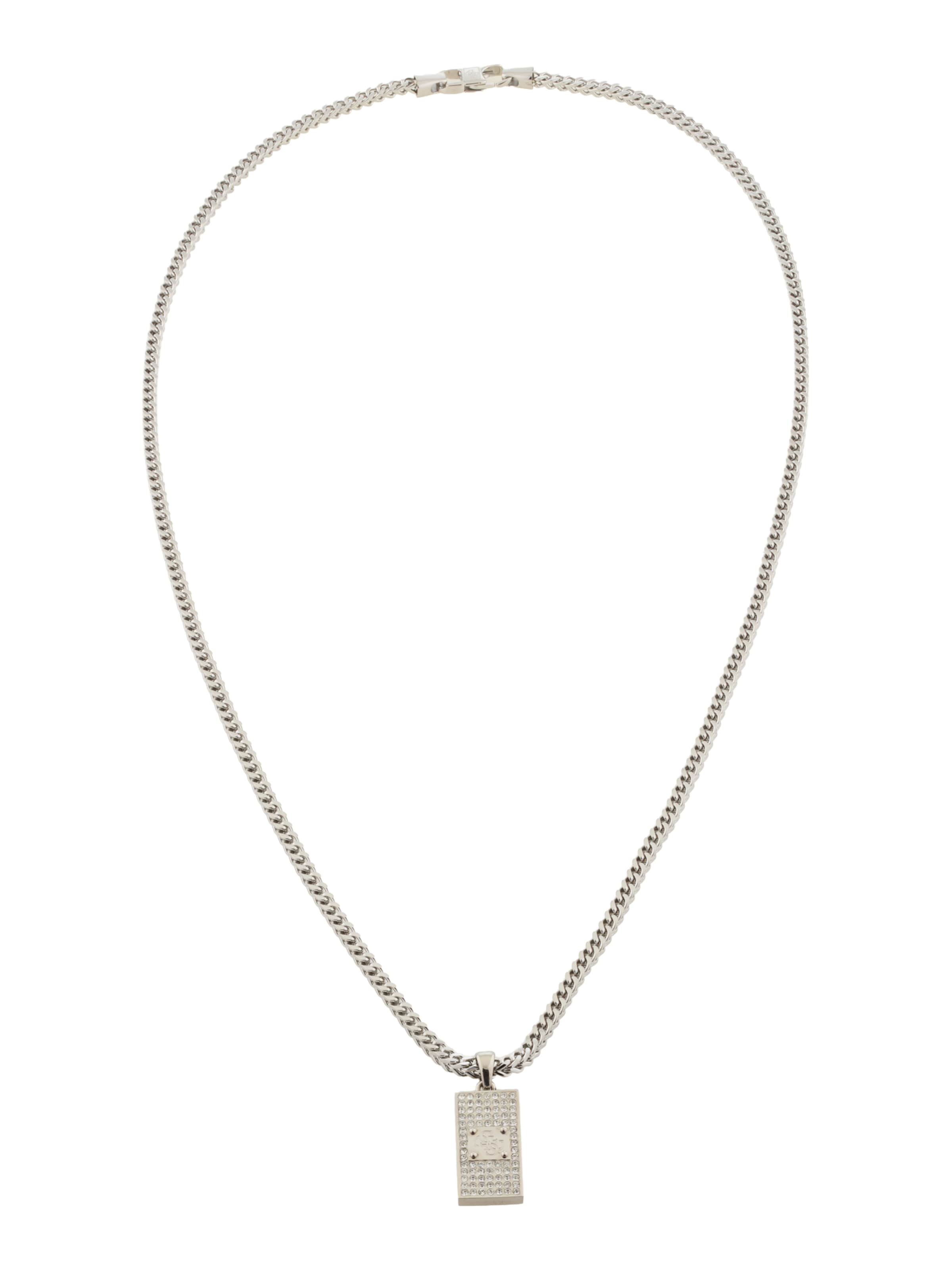 GUESSLančić '26 4G Pave' - siva boja: prednji dio