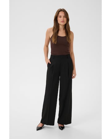 Kaffe Wide leg Pleat-front trousers 'KALima' in Black