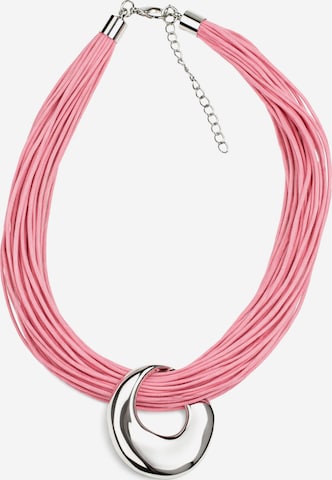 COLLEZIONE ALESSANDRO Necklace 'Evora' in Pink: front